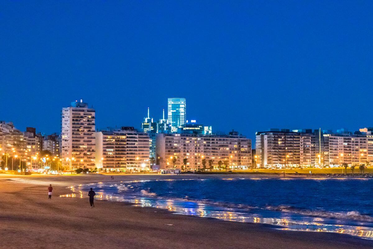Montevideo at night