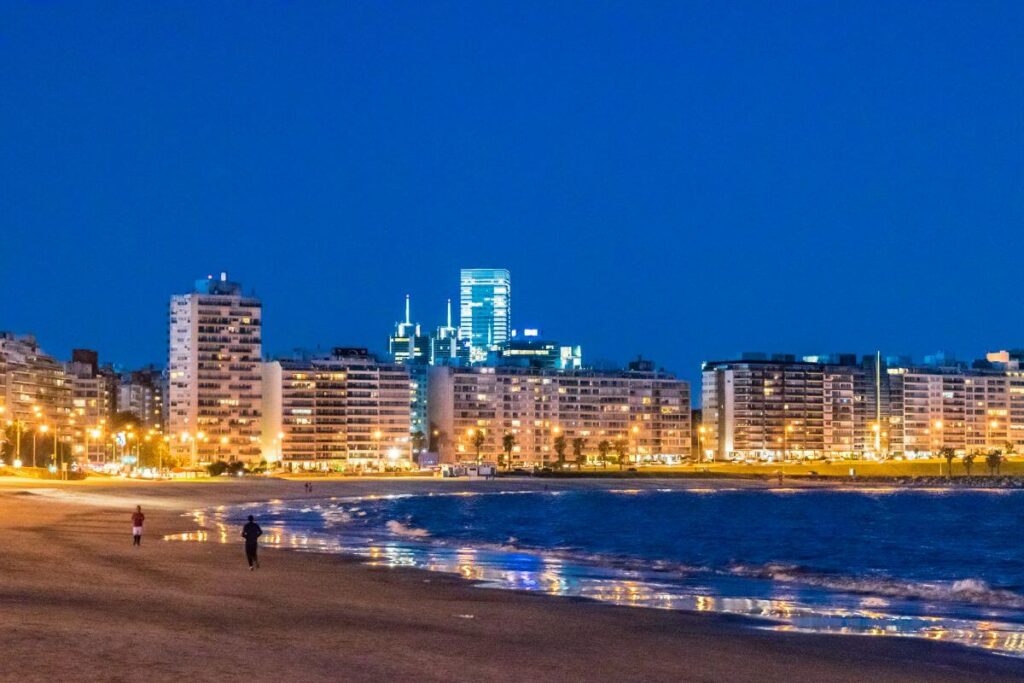 Montevideo at night